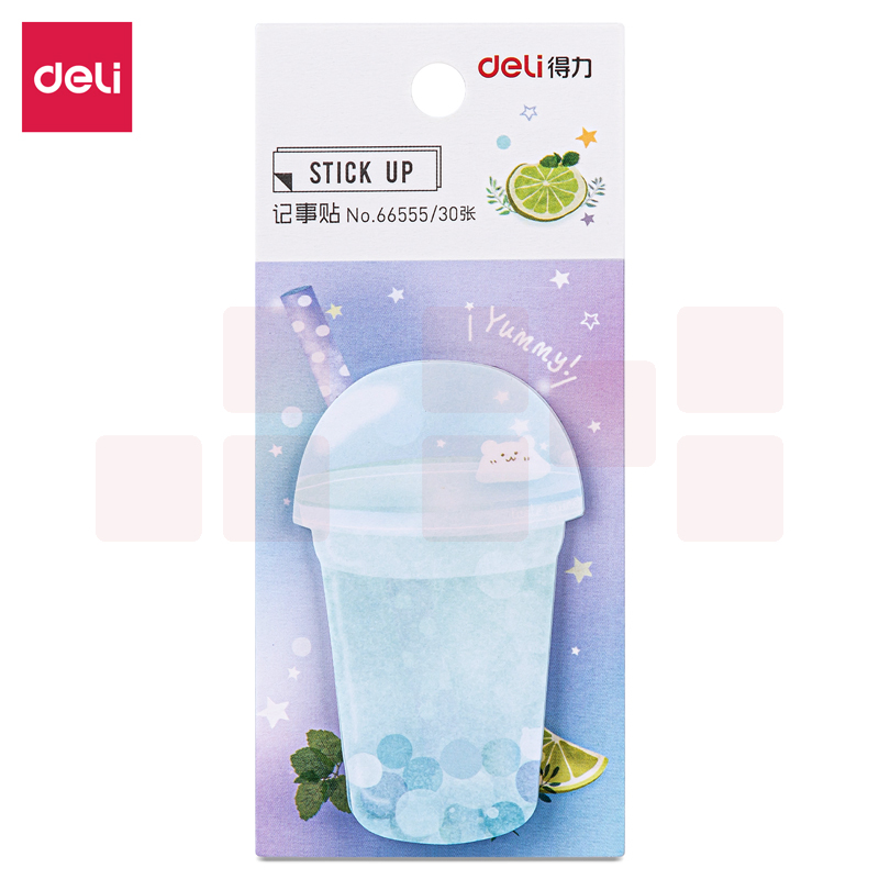 得力66555 记事贴 (24本/包) 43mm*71mm-30张(混)