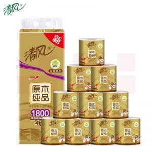清风 原木纯品 金装卷纸 B20A8J 138*108mm180g 四层 10卷