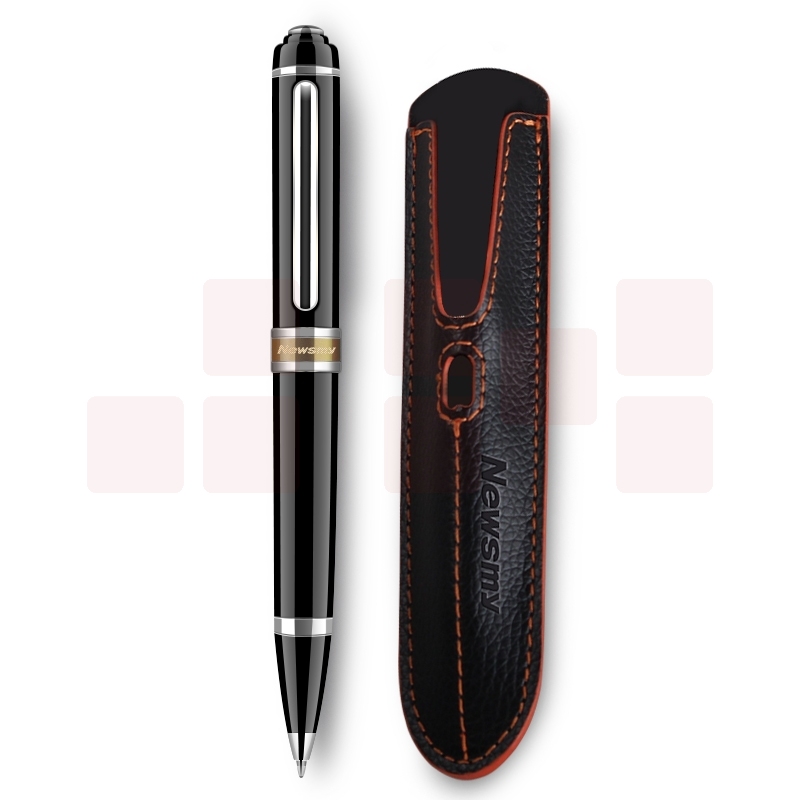 纽曼（Newsmy）笔形录音笔 RV96精英型 8G 专业微型高清降噪便携 学习培训商务会议录音速记 带笔套 黑色