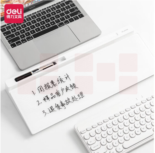 纽赛NS124桌面收纳玻璃板460*150mm(白色)(块)