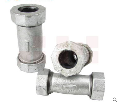 镀锌快递接头  快速接头水管伸缩节哈夫节抢修补漏器 6分