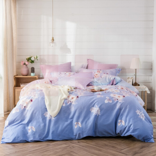 罗莱家纺 四件套纯棉宿舍全棉床单被罩床上用品 梦语之花