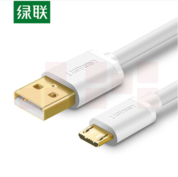 绿联 Micro USB安卓数据线 典雅白 2A 1米 USB2.0   货号：WY