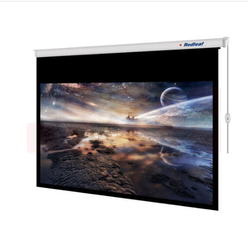 红叶 150英寸 16：9 电动 高清玻纤幕  3.32*1.87