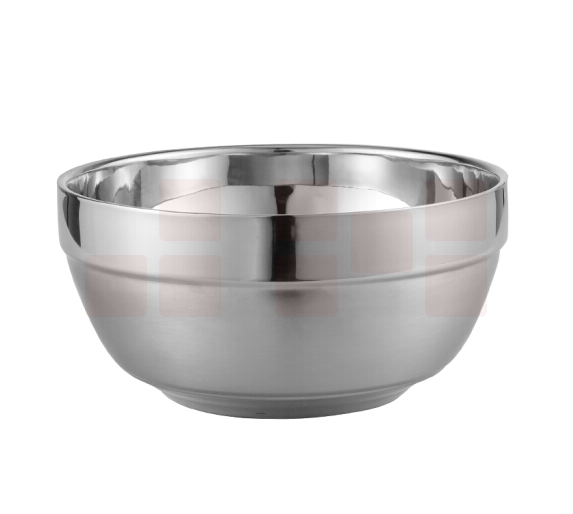 12CM双层不锈钢焊边碗，十个一组