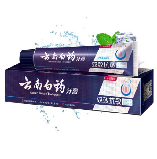云南白药  牙膏 水润薄荷110g双效抗敏