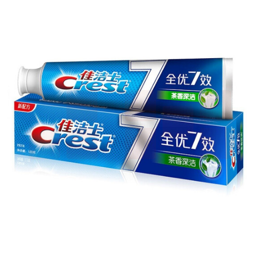 佳洁士120G  7效茶香深洁牙膏 (36支/箱)