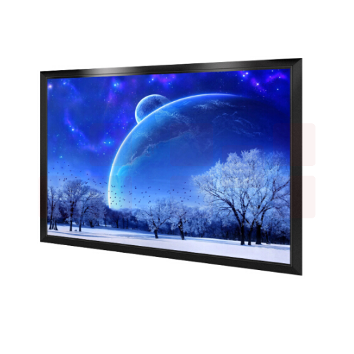 红叶 画框幕布150英寸4:3投影幕布家用商用弹性白塑灰塑金属 白塑  3.05*2.30