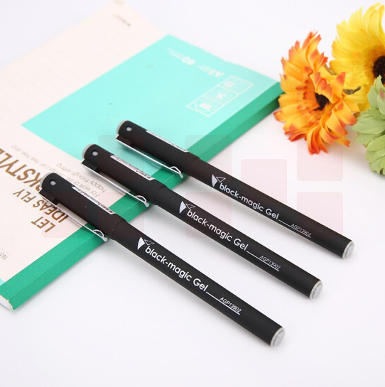 晨光 黑骑士中性笔 黑色 AGP13902 子弹头拔帽款 0.5mm 12支装