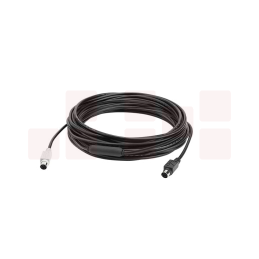 罗技（Logitech）CC3500e 延长线/连接扬声器麦克风与集线器以及摄像头与集线器-线长线10米