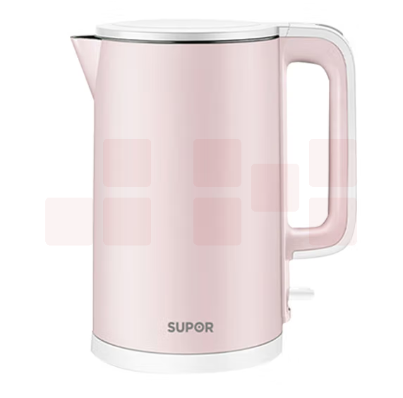 苏泊尔（SUPOR）电热水壶 家用大容量自动烧水壶 食品级不锈钢内胆 双层保温防烫 1.5L SW-15S02A