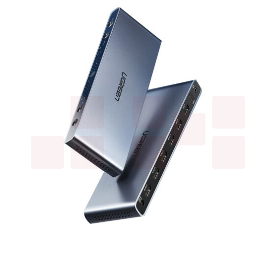 绿联 HDMI矩阵4进2出HDMI2.0分配器切换器四进二出 3D视频切屏器 支持4K/60HZ 黑色 70435