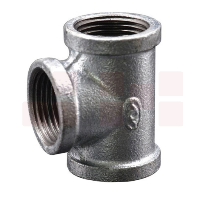 赣玛 DN40 镀锌管件玛钢等径三通1.5寸内牙三通