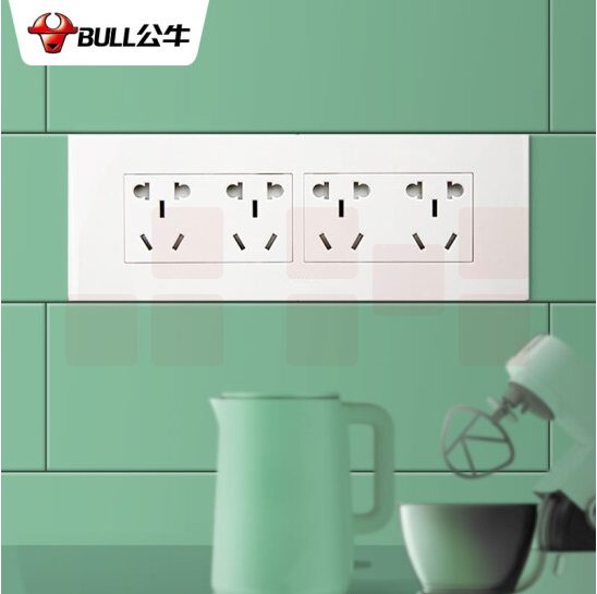 公牛(BULL) G04Z456A  开关插座 多功能118型插座 20孔 电源插座面板 （底盒需另购）