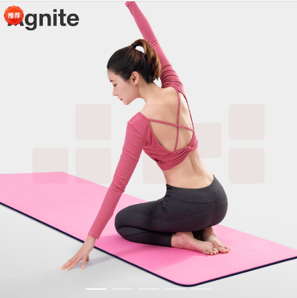安格耐特F4177瑜伽垫1830*610*6mm(混色)