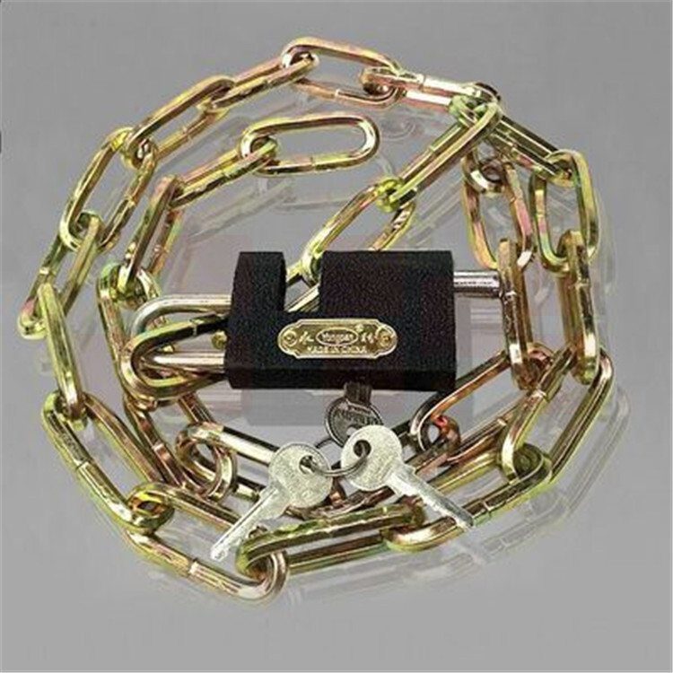 神夺 22环 六角链黑铁防撬锁