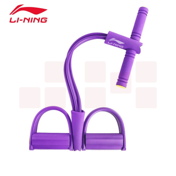 李宁（LI-NING）USP426 脚蹬拉力器弹力绳健身器材仰卧起坐辅助器多功能脚踏瑜伽环卷腹家用普拉提运动弹力带