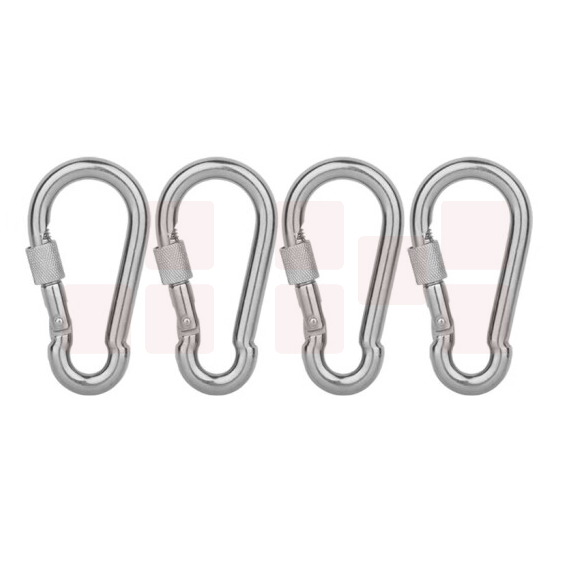 304安全称重保险弹簧扣快挂扣  M6带母弹扣  货号：ZF