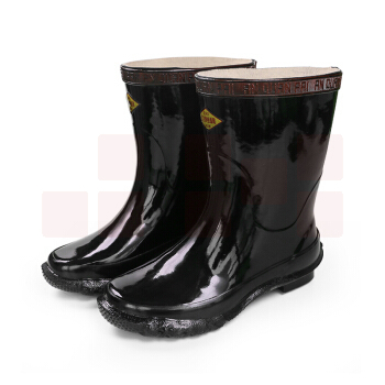 双安 中筒电工鞋 绝缘胶鞋 安全鞋工矿靴 长筒雨靴 20 KV（号码请备注）