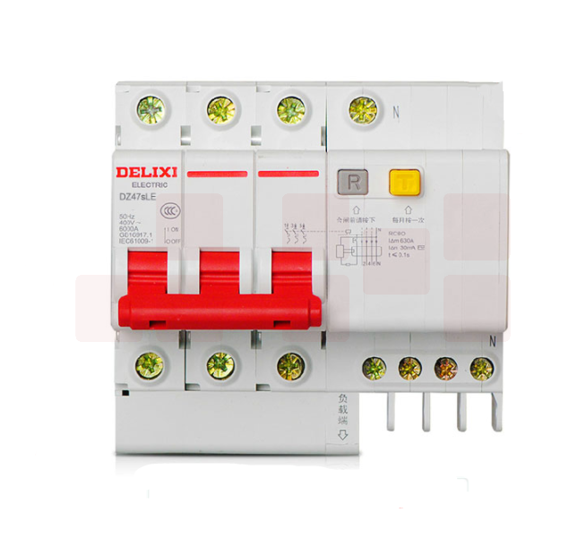 德力西 DZ47SLE-3P+N D型10A   (拼装) 漏电保护断路器