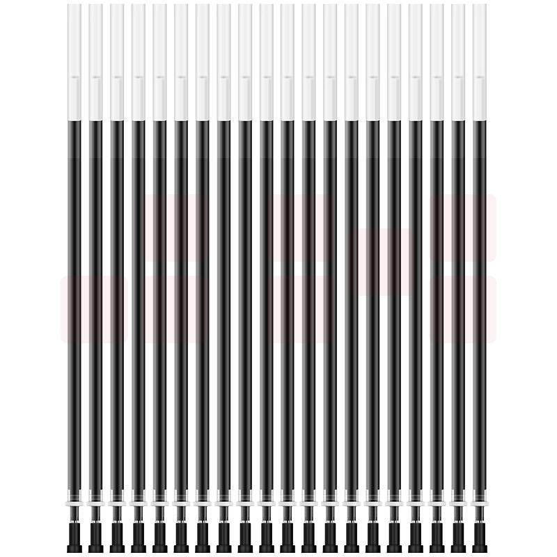 得力 A702 学生中性替芯0.5mm全针管(黑)   20支/盒  按盒销售