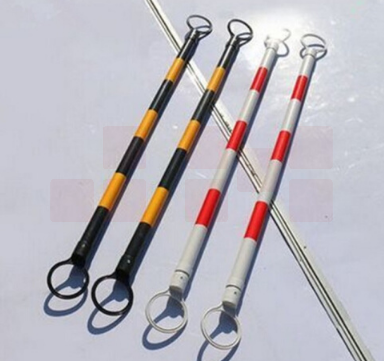 巨联（JULIAN）伸缩杆橡胶路锥连接杆 PVC路锥警示连杆红白反光杆子交通设施