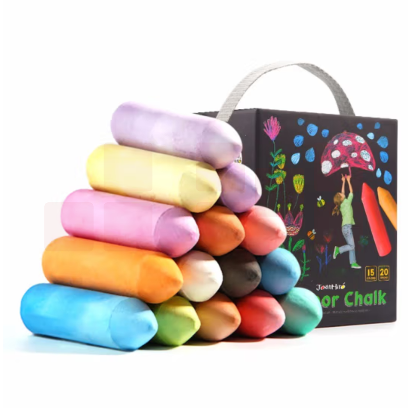 美乐童年儿童笔形粉笔15色20只套装