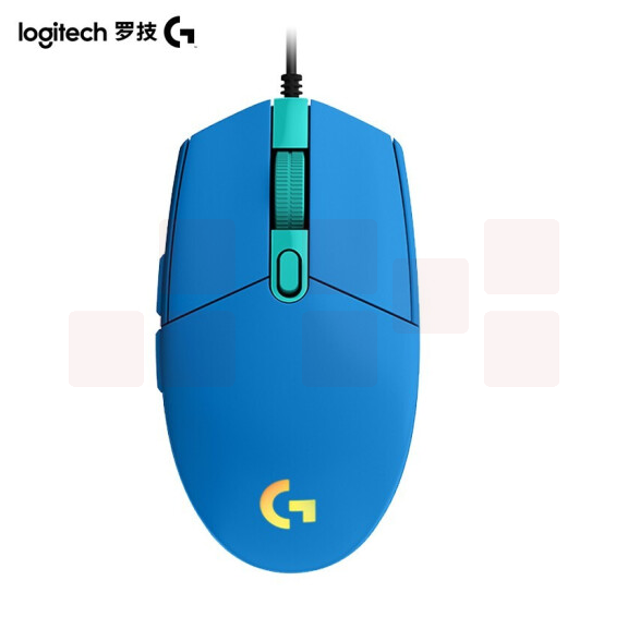 罗技（G）G102二代游戏鼠标 RGB鼠标 轻量设计小手男女生鼠标 G102二代 蓝