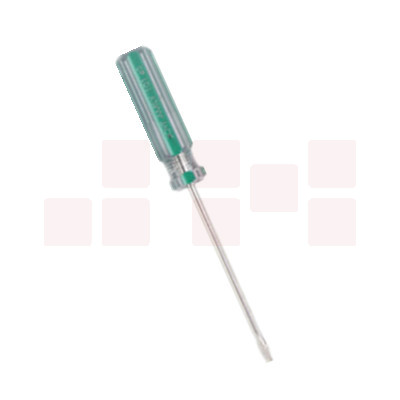 巨联（JULIAN）5*100一字 601系列双色彩条螺丝批水晶透明手柄螺丝刀改锥带磁螺丝刀规格