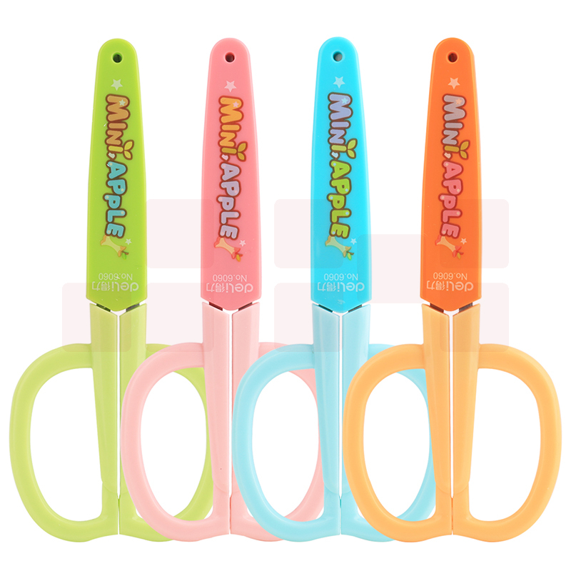 得力6060学生卡通剪刀(混)(把)