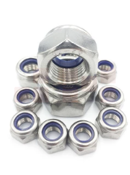 巨联（JULIAN）304不锈钢尼龙防松自锁紧螺母螺帽M2.5