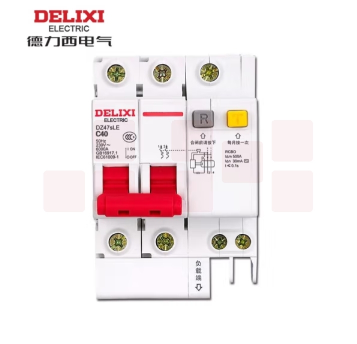 德力西 DZ47SLE-2P C型 40A (拼装) 漏电保护断路器