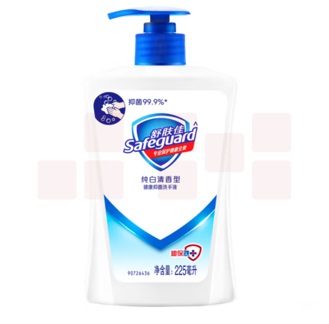 舒肤佳抑菌洗手液纯白清香225ml 健康抑菌99.9% 泡沫细腻易冲洗