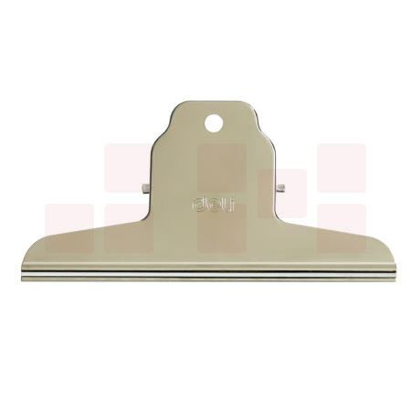 得力（deli）山形铁票夹 9531 不锈钢夹子 145mm/4只