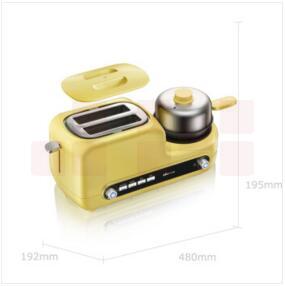 小熊（Bear） DSL-A02Z1 烤面包机 2片家用早餐机多士炉吐司机蒸蛋器煮蛋煎蛋