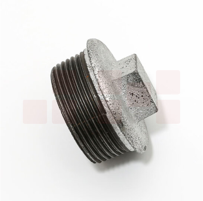 赣玛 DN50 玛钢国标带边管堵2寸外丝堵头