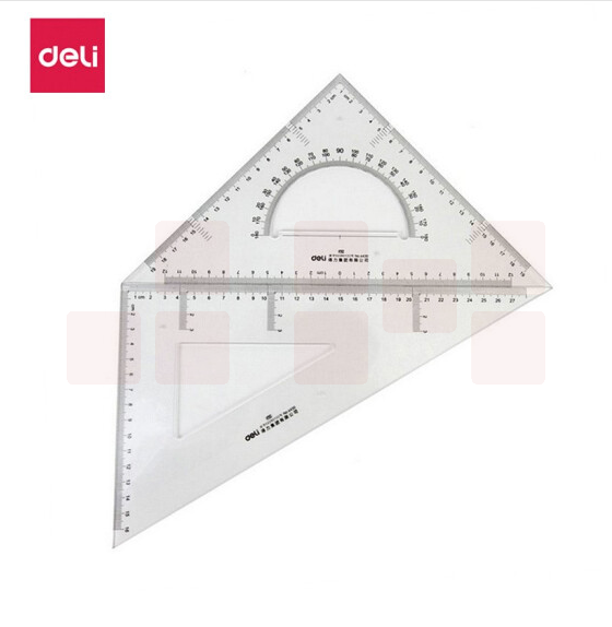 得力（deli） 6430三角尺 30cm有效刻度