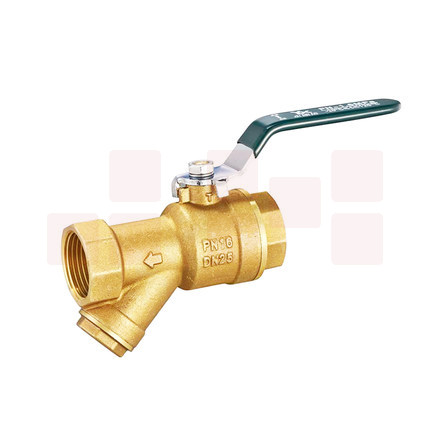 巨联（JULIAN）铜球阀过滤器  25  Y型一体铜阀门