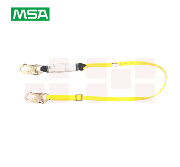 梅思安/MSA 10106903单腿吸震绳 长度可调节 60mm开口铝合金挂钩（1条）