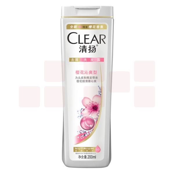 清扬女士樱花沁爽型去屑洗发露200ml