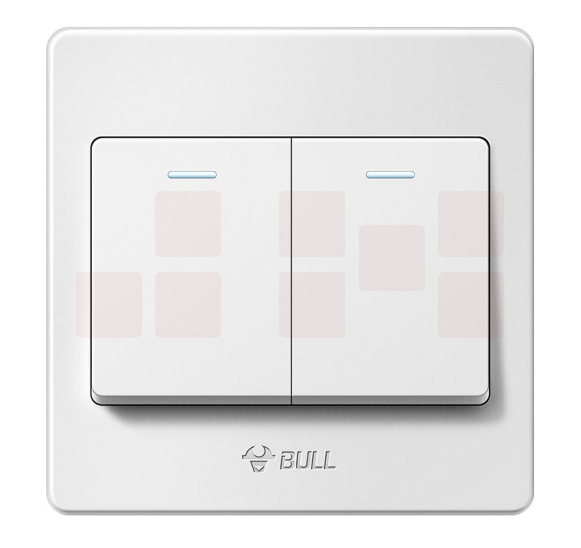 公牛 开关插座  二开单控开关 86型 G07K211