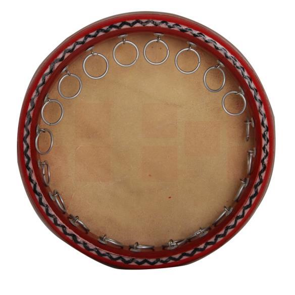 疆民族乐器维吾尔族 实木高档牛皮手鼓 直径40CM