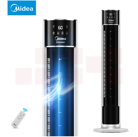 美的（Midea）ZAC10CR落地塔扇静音迷你立式无叶电风扇