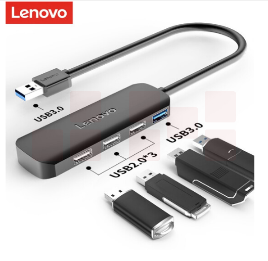 联想 A601 USB分线器 高速3.0接口转换器 4口USB扩展坞 转接头 USB延长线