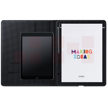 和冠Wacom bamboo Folio CDS610G 智能笔记本 电子绘画本 数位本手绘 小号