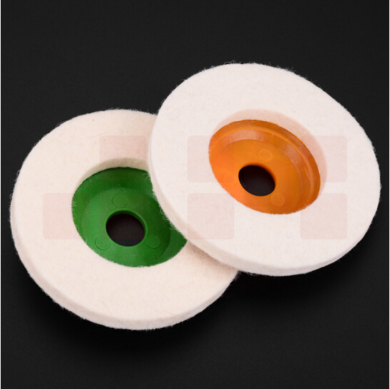 带盖羊毛轮抛光片 直径大约10cm  4寸