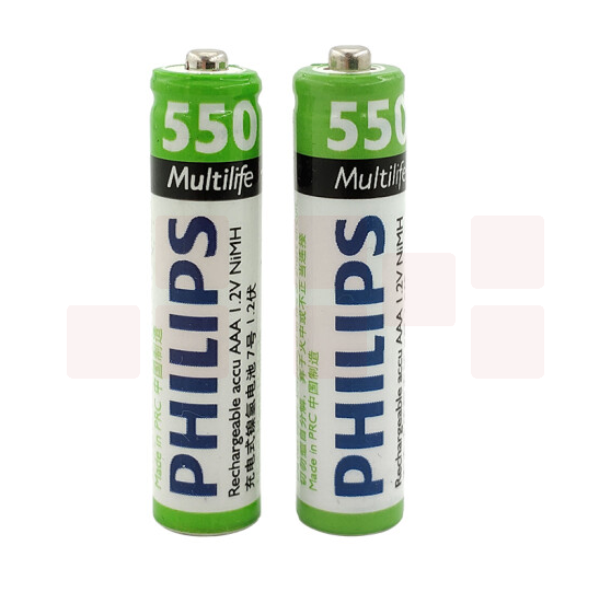 飞利浦（PHILIPS）无绳电话机充电电池镍氢7号2节数字子母电话机无线子机专用 2节货号：HXE