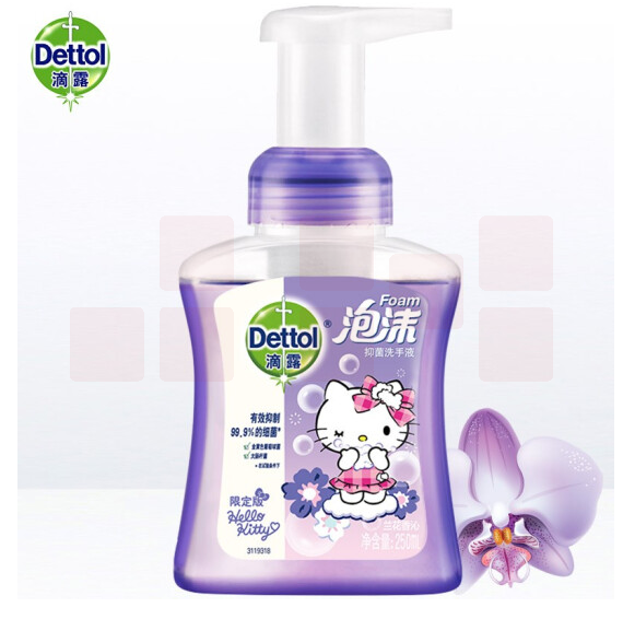 滴露 泡沫抑菌 洗手液兰花香沁250mL