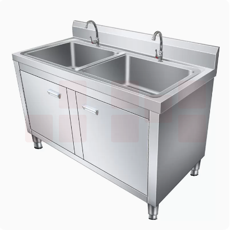 不锈钢水池  柜式洗手池 1200*600*900cm 货号：JC