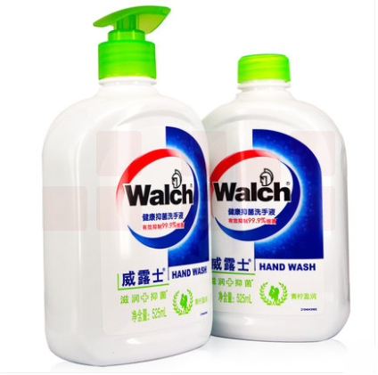 威露士 健康抑菌洗手液补充装 525ML青柠盈润2瓶